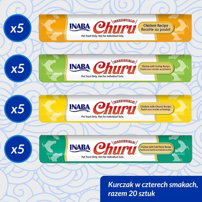 INABA Churu Variety box Chicken – skanėstai katėms – 20 x 14 g