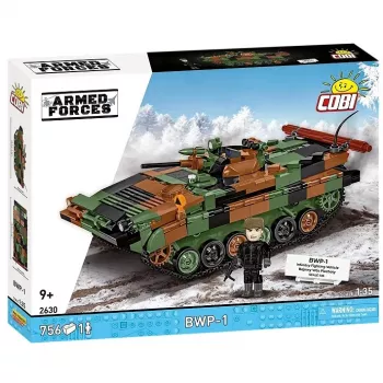 Konstruktorių rinkinys Cobi Armed Forces BWP-1 2630 – Lenkijos/Ukrainos amfibinis pėstininkų kovos mašinos modelis