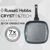 Grilinė keptuvė Russell Hobbs RH01861EU7 28 cm Crystaltech – nelipni plokščia keptuvė