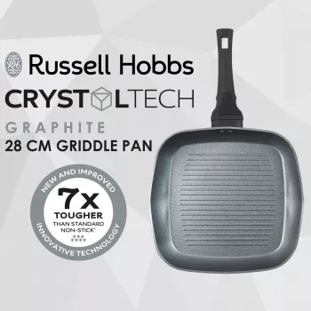 Grilinė keptuvė Russell Hobbs RH01861EU7 28 cm Crystaltech – nelipni plokščia keptuvė