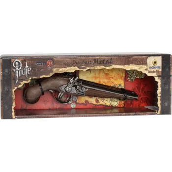 Metalinis piratų pistoletas Pulio modelis 15541/0 su realistišku dizainu
