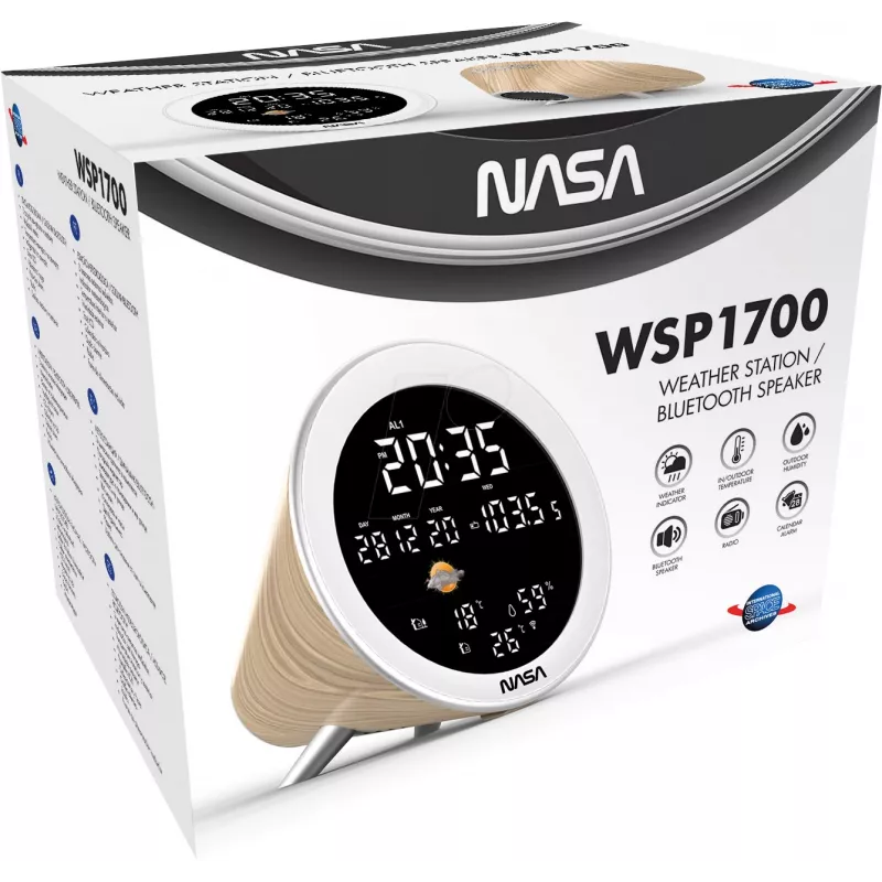 NASA WSP1700 medinė orų stotelė / garsiakalbis BT