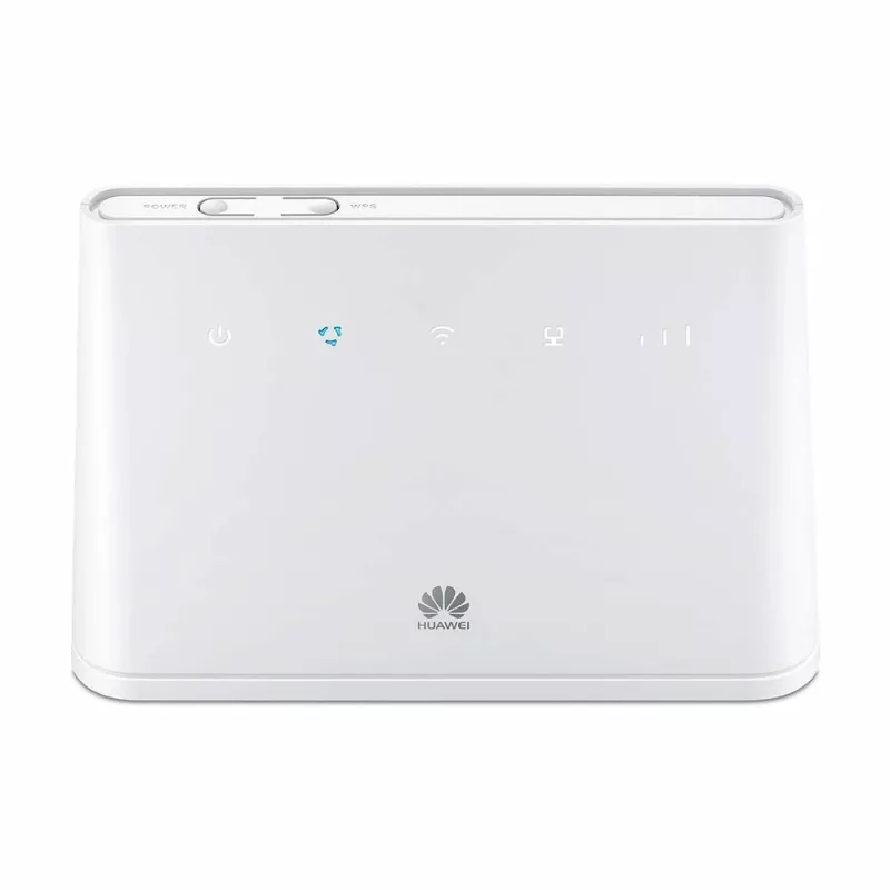 Belaidis stalinis maršrutizatorius HUAWEI B311-221 Vienos juostos 2.4 GHz Wi‑Fi 4 (802.11n), Gigabit Ethernet, 4G LTE, SIM lizdas, RJ-11, 12V 1A, baltas