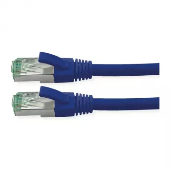 ROLINE RM Patch Laidas Cat.6A S/FTP (PiMF), Mėlynas, 1 m