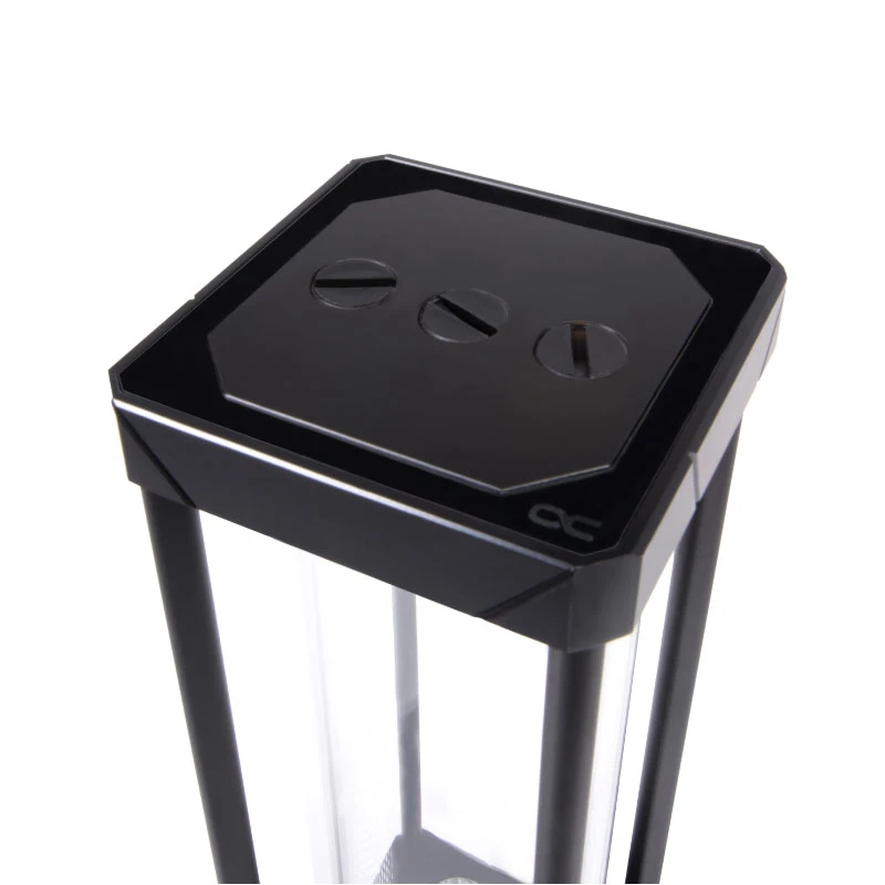 Alphacool Eisbecher Aurora 13326 rezervuaras su siurbliu, stiklas/acetilas, juodas/skaidrus