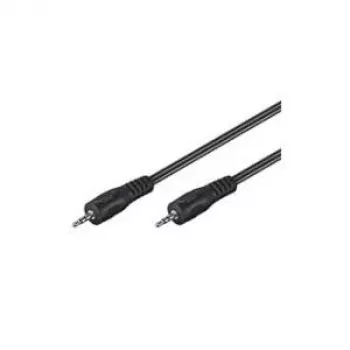Wentronic Goobay 3,5 mm garso kabelis, aukštos kokybės, juodas, 1,5 m - kištukas 3,5 mm (3 kontaktai, stereo) > kištukas 3,5 mm (3 kontaktai, stereo) (51658)
