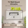 Fiksuotas TV sieninis laikiklis WENTRONIC Goobay Ultraslim 70822 XL juodas plokščiaekraniams