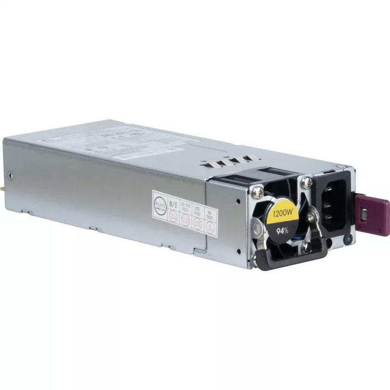 Maitinimo blokas INTER-TECH R2A-DV1200-N 1200 W 2U, 80 PLUS Platinum, 100–240 V, 50–60 Hz, Pilkas