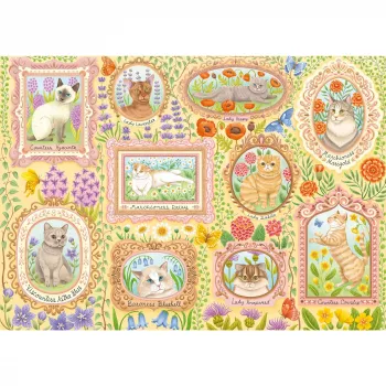 Dėlionė “Noble Cats in Blossom” schmidt spiele 59792, 1000 dalių