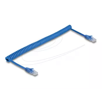 DeLOCK 90197 mėlynas Cat6 U/UTP riestas tinklo kabelis 1,2 m