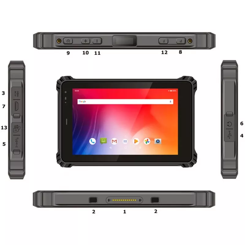 Planšetinis kompiuteris ALLNET X-trail-100-Intel, nešiojamas, atsparus, su Windows, NFC ir LTE