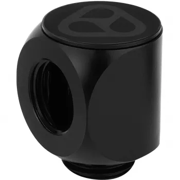 Thermal Grizzly DeltaMate Rotary 90° – vandens aušinimo jungtis, juoda, 1 vnt. (TG-DM-FIT-0003)