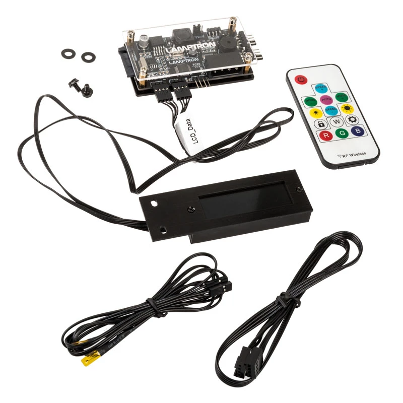 Lamptron TC20 PCI ventiliatorių ir RGB LED valdiklis, juodas
