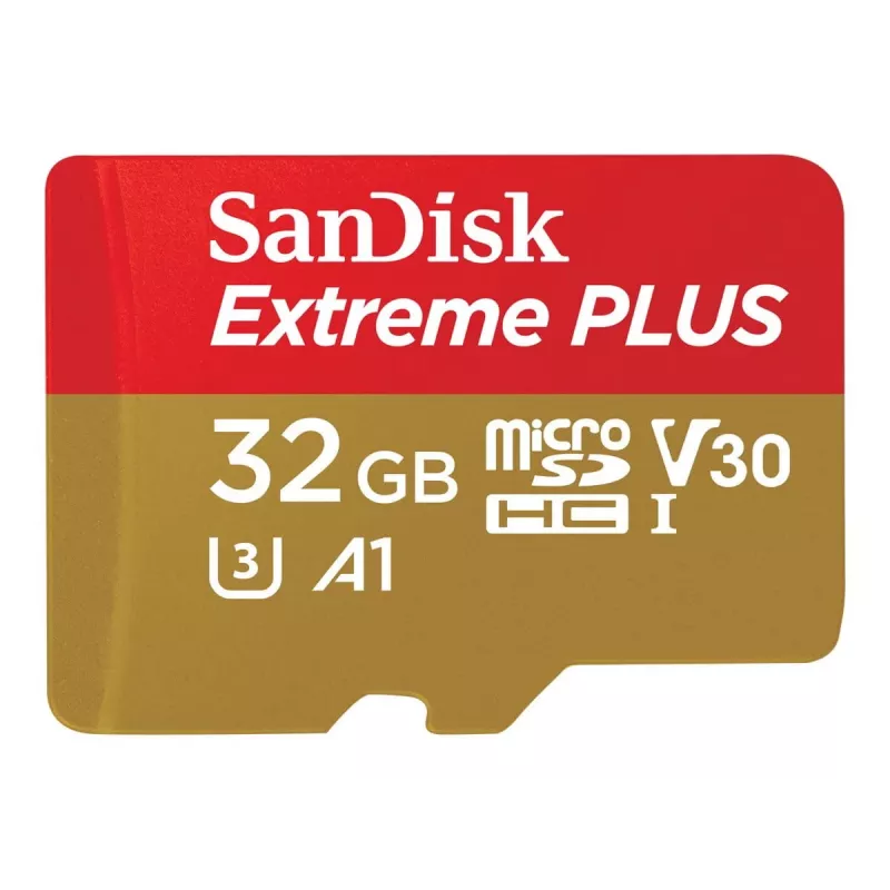 SanDisk Extreme Plus 32GB microSDHC UHS-I U3 V30 SDSQXBG-032G-GN6MA