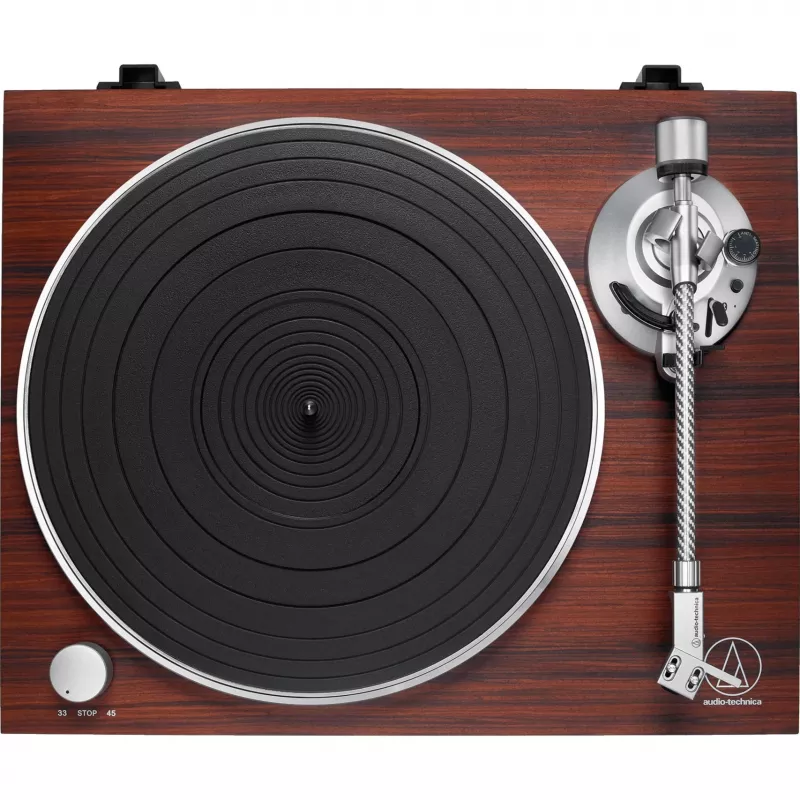 Pavarų variklio garso grotuvas Audio-Technica AT-LPW50BTRW Ruda