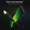 Laidas Lightning – USB A Green Cell KABGC12, 2 m, juodas