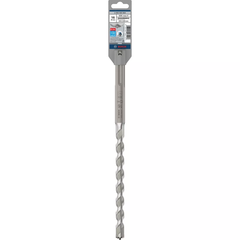 Bosch SDS max-4 gręžtuvas, 1,6 cm, 340 mm, plytai, betonui