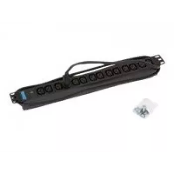 Maitinimo paskirstymo įrenginys Triton RAB-PD-X09-A1, 19 inch 1U, 14× IEC320, 10A, juodas RAL 9005