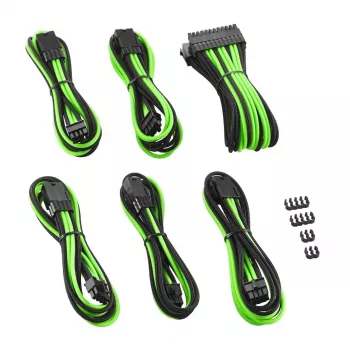Vidinis maitinimo kabelių rinkinys CableMod CM-PCAB-BKIT-NKKLG-3PK-R Juoda Žalia