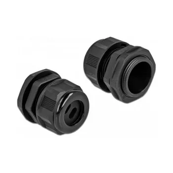 Kabelio įvadas DeLOCK 60391 Juodas Plastikas 2 vnt.