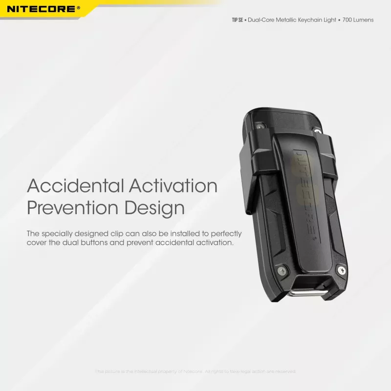 Nitecore TIP SE juodas rankinis žibintuvėlis LED