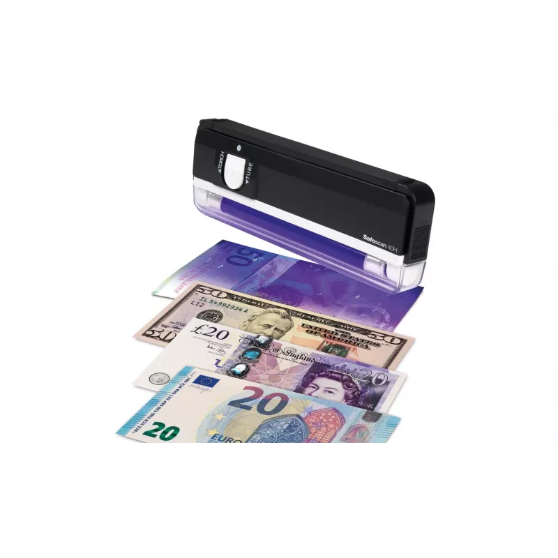 Safescan 40H nešiojamas UV padirbtų pinigų detektorius banknotams, kreditinėms kortelėms ir ID tikrinti