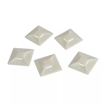 LogiLink Kabelbinderhalterungen, 40 x 40 mm Klebesockel für Kabelbinder, Kabelinderaufnahme: 14,3 x 2,7 - 1 Stück (KAB0045)