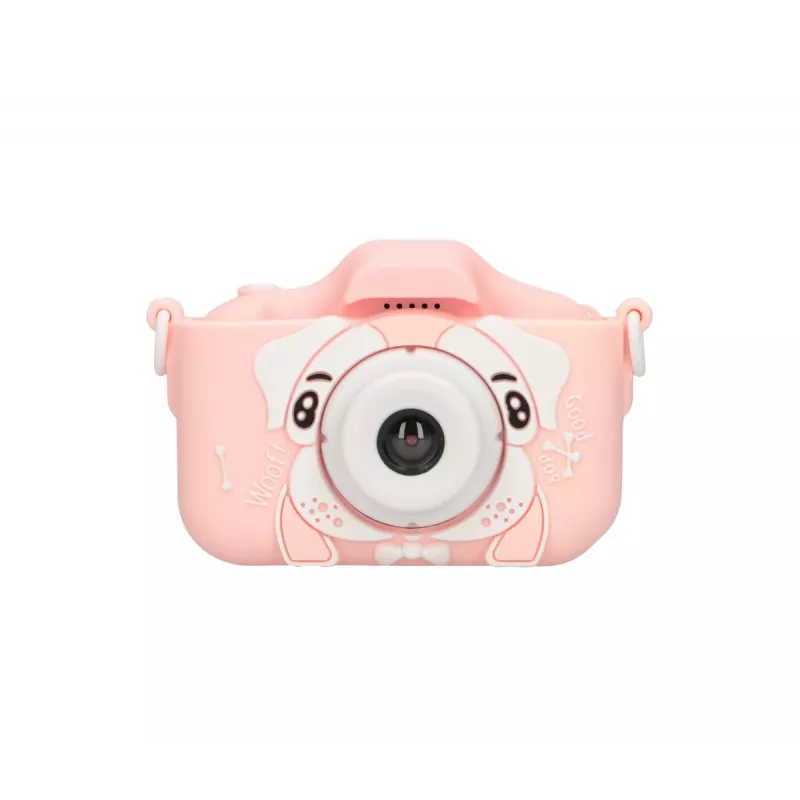 Vaikų skaitmeninis fotoaparatas Extralink H28 SINGLE PINK – rožinė/balta, nuo 3 metų