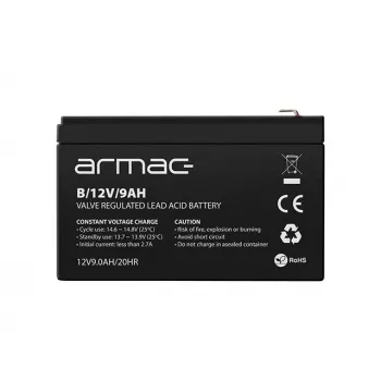 ARMAC B/12V/9AH – Švino rūgšties neaptarnaujamas akumuliatorius 12V 9Ah