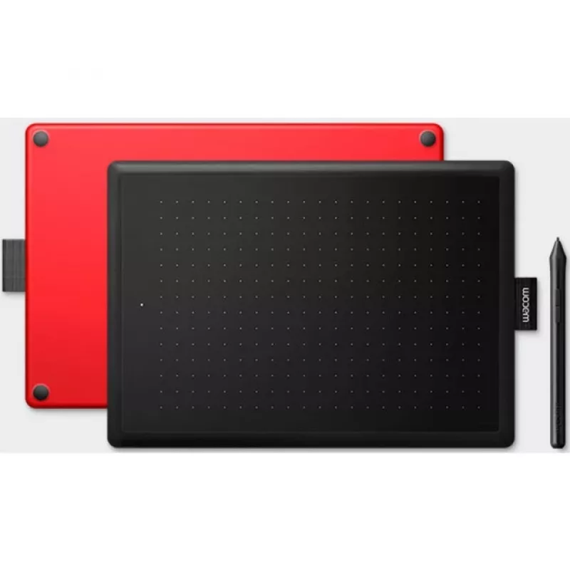 Wacom One by Medium grafinė planšetė Juoda, Raudona 2540 lpi 216 x 135 mm USB