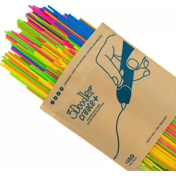 3Doodler Filament Create+ & Pro+ 250 PLA Neon Sunset Mix polilaktidas (PLA) Mėlyna – Žalia – Oranžinė – Rožinė – Violetinė – Geltona 2 g (PL-NEONS-250) 3 mm
