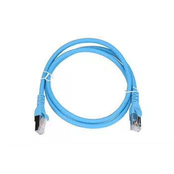 Tinklo kabelis Extralink LAN Patchcord Kat.6A RJ-45 Cat6a 1m Mėlynas