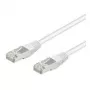 Wentronic Goobay CAT 5e Patch Laidas, SF/UTP, Baltas, 0,5 m - CCA vario mišinys (93478)