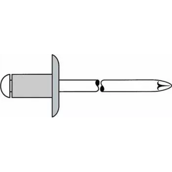 Aklakniedė GESIPA 5×8 mm Didelė galvutė K14 KS 2,5–4,5 mm medžiagai, pakuotė po 250 vnt.