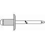 Aklakniedė GESIPA 5×8 mm Didelė galvutė K14 KS 2,5–4,5 mm medžiagai, pakuotė po 250 vnt.