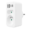 Maitinimo skirstytuvas MACLEAN MCE249 F/W – 2x kištukiniai lizdai (16A + 6A) ir 4x USB (2x A, 2x C PD 20W)