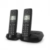 Belaidis analoginis/DECT telefonas Gigaset PURE 100A Duo – 2 rageliai, garsiakalbis, skambučio numerio rodymas, 1,5 colio ekranas, juoda