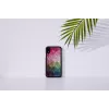 Dėklas telefonui iKins iPhone XR – vandens gėlės raštas, juodas
