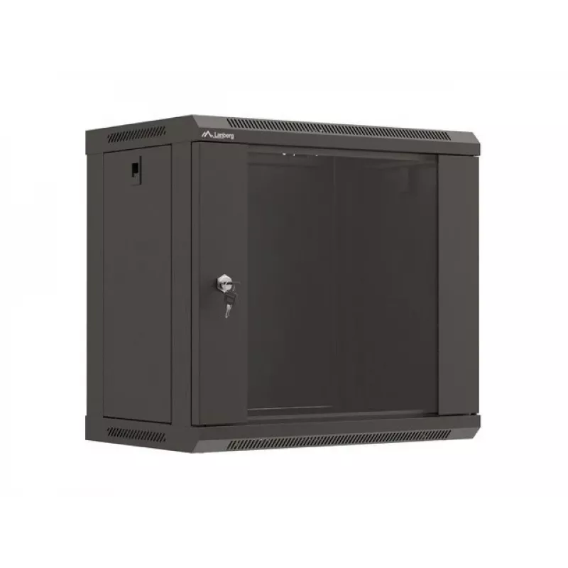 Sieninis stovas LANBERG WF03-5309-10B, 9U, 500×350×540 mm, maks. apkrova 60 kg, juodas