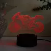 LED dekoratyvinė transporto priemonės lempa MANTA SNL121RGB RGB 3D šviesa automobiliams ir motociklams