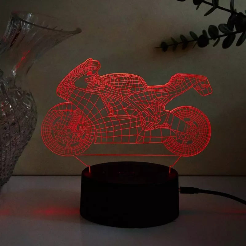 LED dekoratyvinė transporto priemonės lempa MANTA SNL121RGB RGB 3D šviesa automobiliams ir motociklams