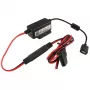 RAM Mounts RAM-GDS-CHARGE-V7B1U – belaidis USB įkroviklis patalpoms, 10–30 V įėjimas, 9 V išėjimas, 2,5 A, 1,2 m kabelis, juoda/raudona
