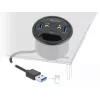 DeLOCK 3 prievadų USB į stalą montuojamas centras 62794