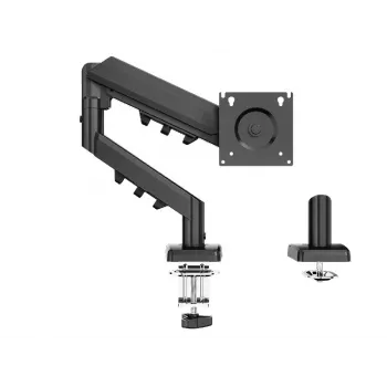 Monitorinis ranka TRACER Pivot Master TRAUCH47659 – reguliuojamas aukštis, pakreipimas/sukimas, VESA 100×100, iki 9 kg, 13–32 colių ekranams, stalviršio tvirtinimas, juoda