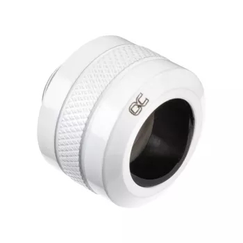 Alphacool 17484 jungtis, žalvarinė, balta, 23 mm aukštis, 26 mm skersmuo, pakuotė po 6 vnt.