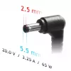 Akyga AK-ND-17 įkroviklis Fujitsu Siemens nešiojamiesiems kompiuteriams, 65 W, 20 V / 3,25 A, 5,5 x 2,5 mm