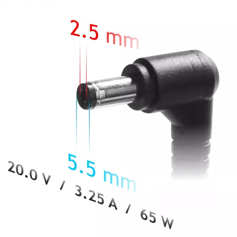 Akyga AK-ND-17 įkroviklis Fujitsu Siemens nešiojamiesiems kompiuteriams, 65 W, 20 V / 3,25 A, 5,5 x 2,5 mm