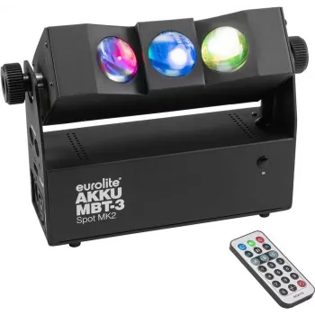Prožektorius EUROLITE AKKU MBT-3 Spot MK2, baterijinis 3W LED