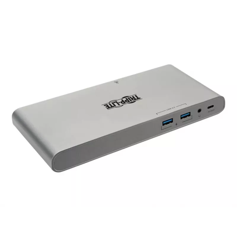 Eaton Tripp Lite USB-C Dock, Triple Display - 4K HDMI/DisplayPort, VGA, USB 3.2 Gen 1, USB-A/USB-C Hub, GbE, 100W PD Įkrovimas, Tarptautiniai Maitinimo Laidai - dokavimo stotelė USB-C