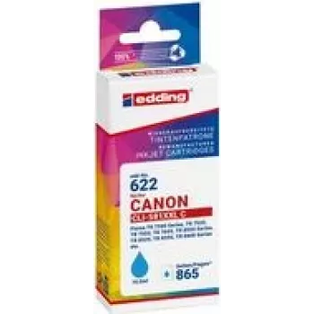 edding kasetė EDD-622 mėlyna (cyan), suderinama su Canon CLI-581XXL C